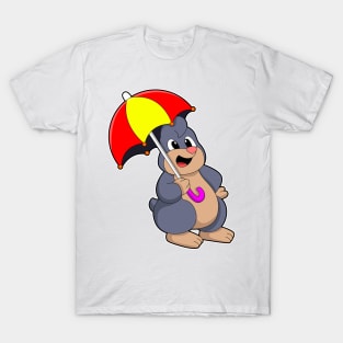 Mole with Umbrella T-Shirt